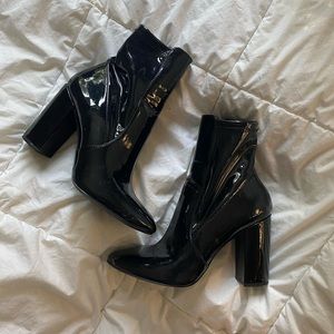 ALDO Aurella Black Patent leather booties
